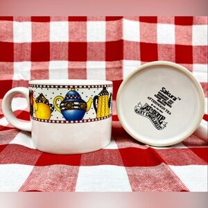 Mary Engelbreit Afternoon Tea At Home With Mary Sakura Stoneware Tea Cup. 1994